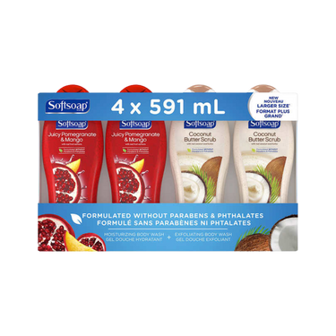 Image of Softsoap Body Wash 4-Pack - 4 x 532 Grams